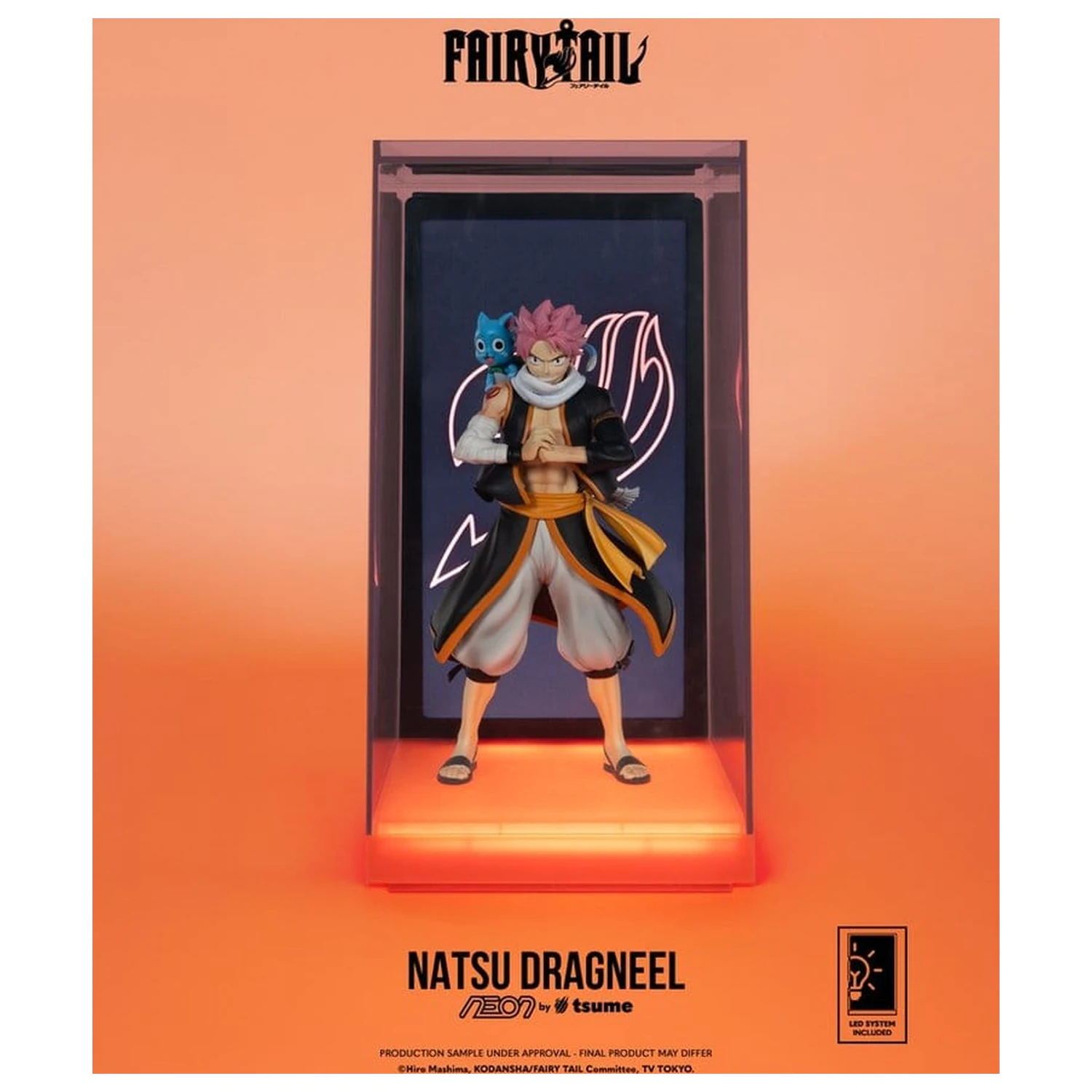 Fairy Tail Neon Figur 1/9 Natsu Dragneel 25 cm Produktfoto