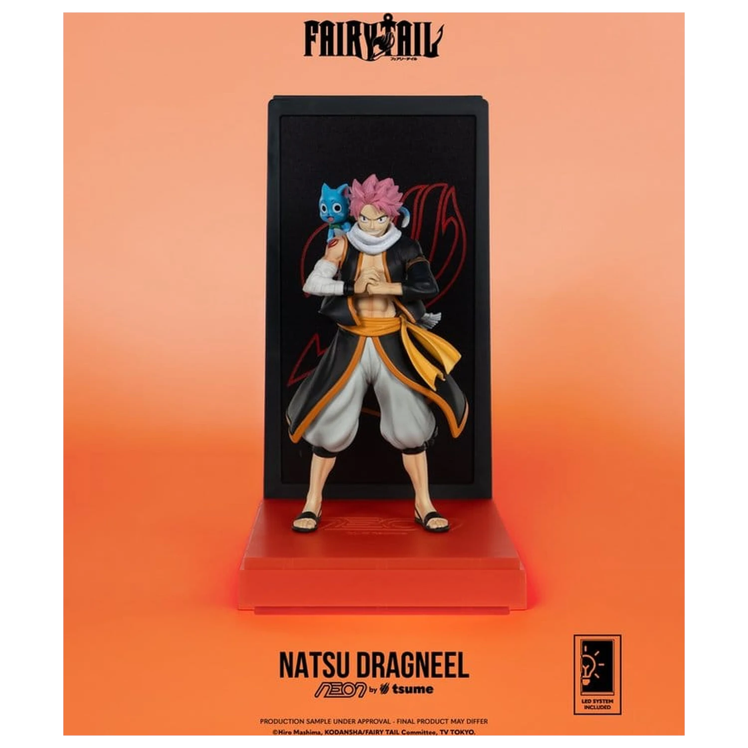 Fairy Tail Neon Figur 1/9 Natsu Dragneel 25 cm Produktfoto