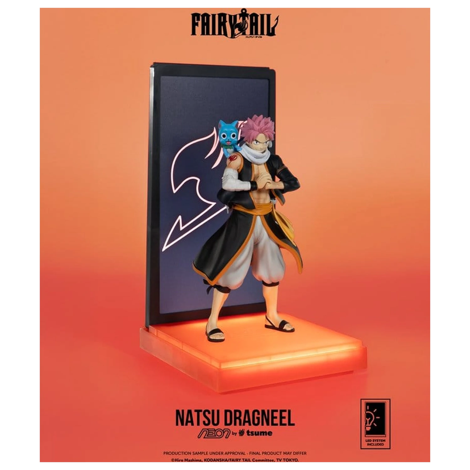 Fairy Tail Neon Figur 1/9 Natsu Dragneel 25 cm Produktfoto
