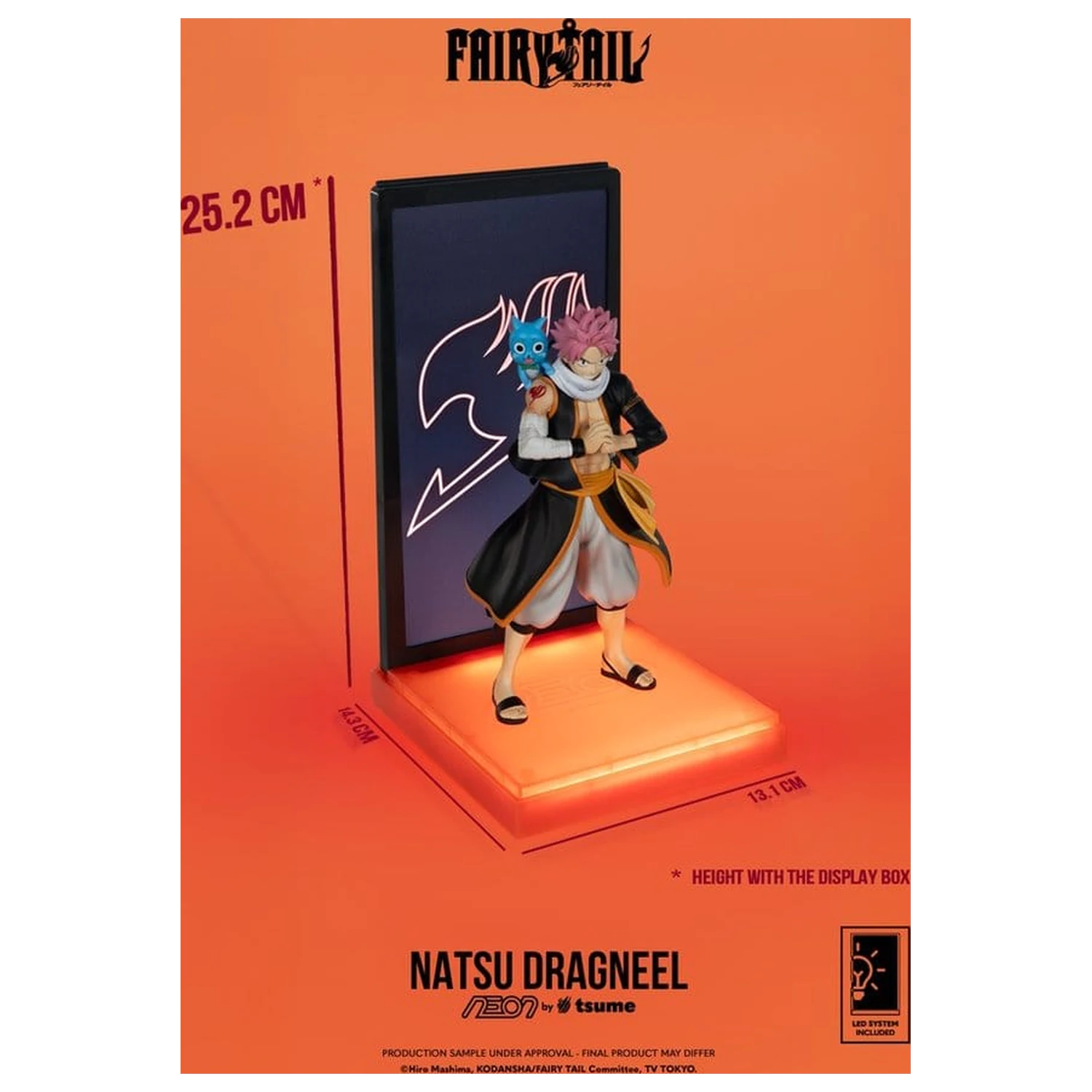 Fairy Tail Neon Figur 1/9 Natsu Dragneel 25 cm Produktfoto