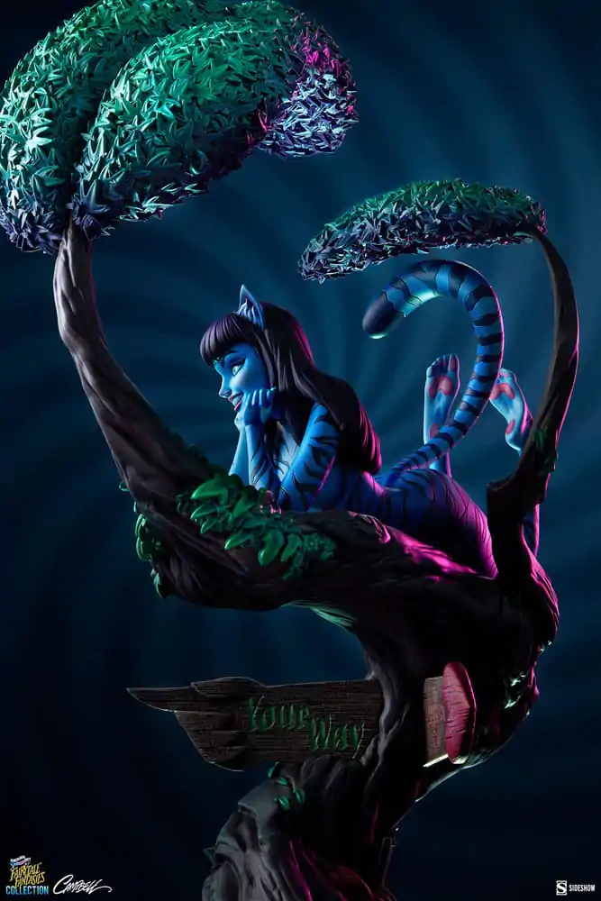 Fairytale Fantasies Collection Statue Lady Cheshire Cat 63 cm Produktfoto