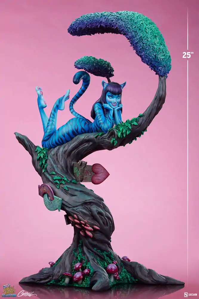 Fairytale Fantasies Collection Statue Lady Cheshire Cat 63 cm Produktfoto