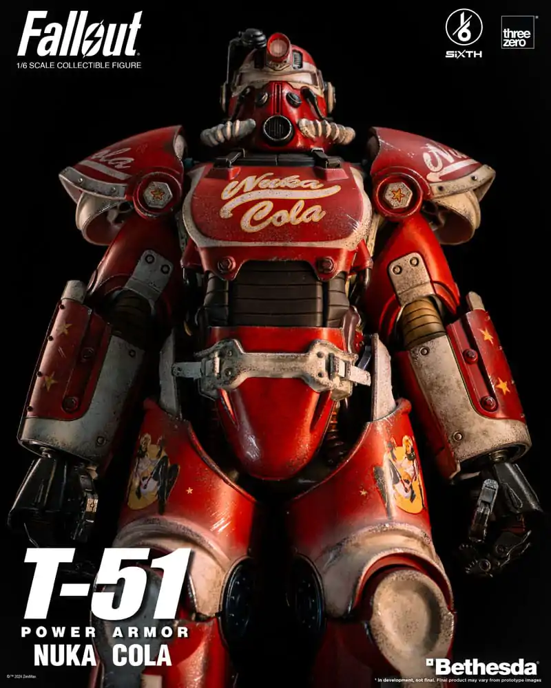 Fallout Action Figur 1/6 T-51 Nuka Cola Power Armor 37 cm Produktfoto