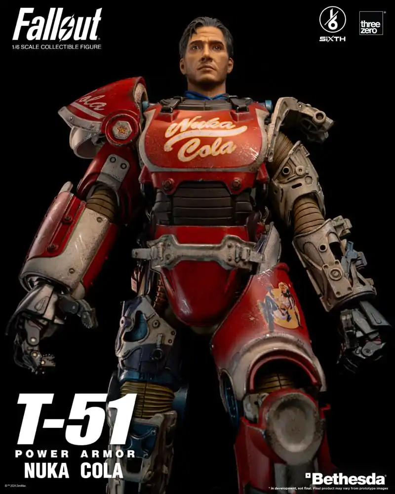 Fallout Action Figur 1/6 T-51 Nuka Cola Power Armor 37 cm Produktfoto