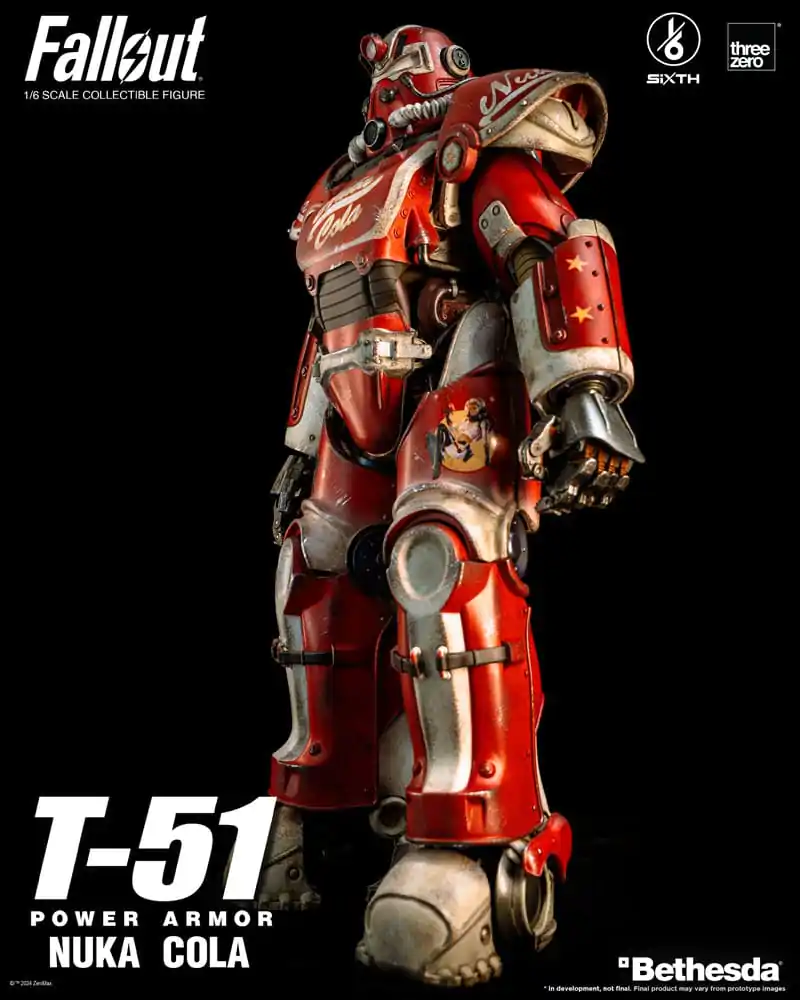 Fallout Action Figur 1/6 T-51 Nuka Cola Power Armor 37 cm Produktfoto