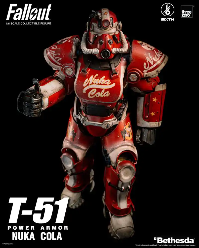 Fallout Action Figur 1/6 T-51 Nuka Cola Power Armor 37 cm Produktfoto