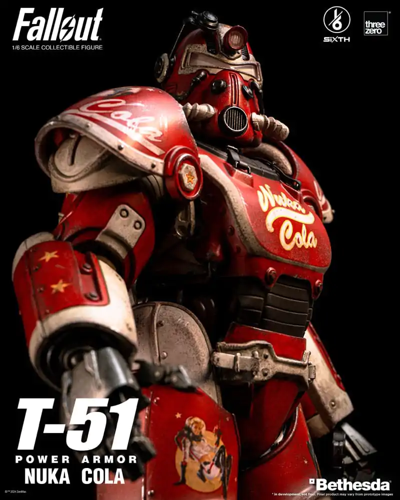 Fallout Action Figur 1/6 T-51 Nuka Cola Power Armor 37 cm Produktfoto