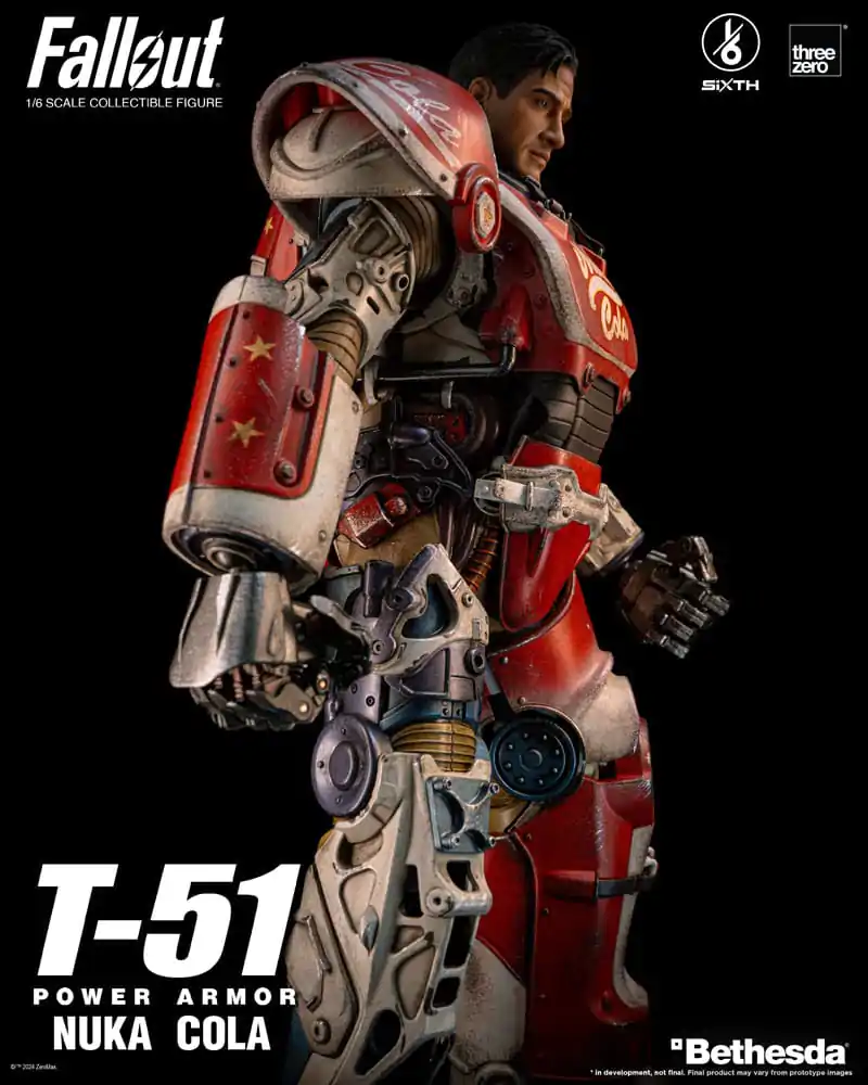 Fallout Action Figur 1/6 T-51 Nuka Cola Power Armor 37 cm Produktfoto