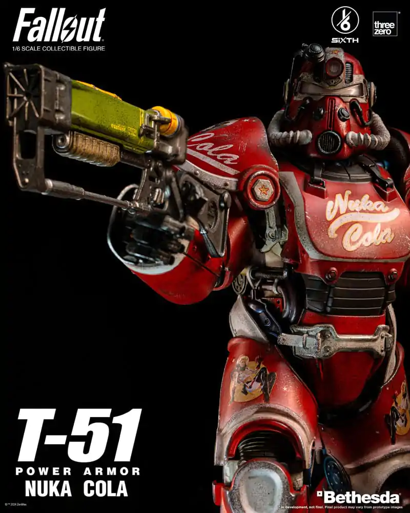 Fallout Action Figur 1/6 T-51 Nuka Cola Power Armor 37 cm Produktfoto