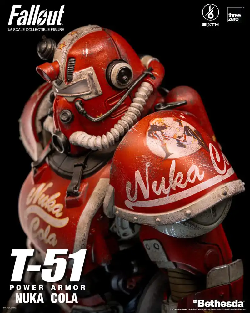 Fallout Action Figur 1/6 T-51 Nuka Cola Power Armor 37 cm Produktfoto