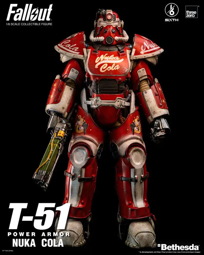 Fallout Action Figur 1/6 T-51 Nuka Cola Power Armor 37 cm Produktfoto