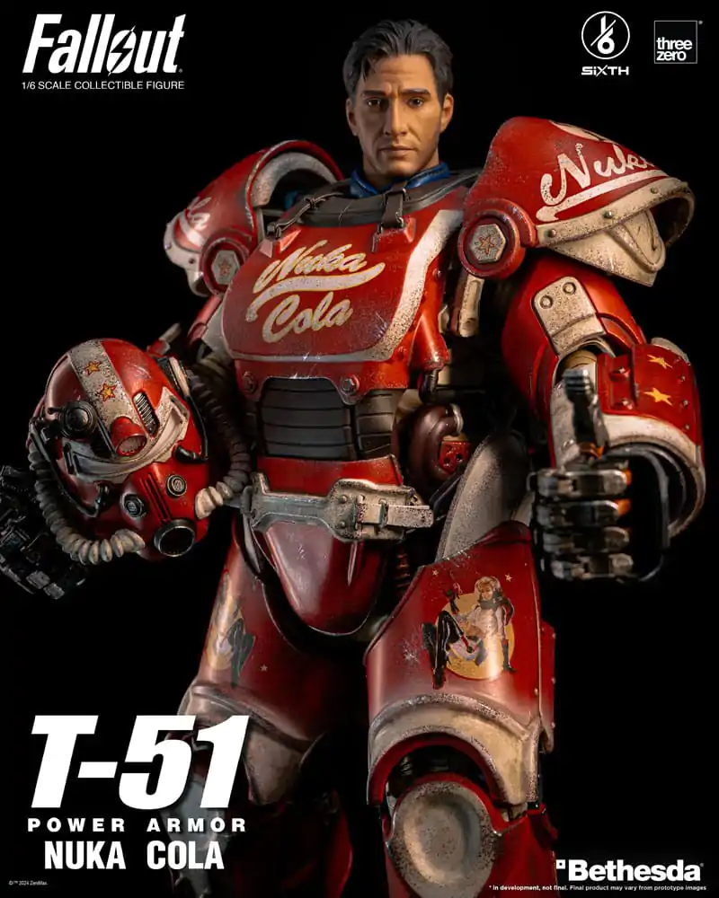 Fallout Action Figur 1/6 T-51 Nuka Cola Power Armor 37 cm Produktfoto