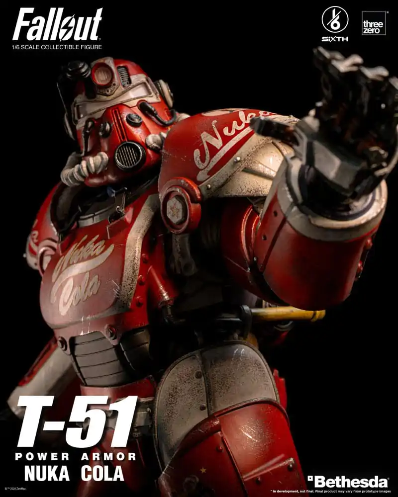 Fallout Action Figur 1/6 T-51 Nuka Cola Power Armor 37 cm Produktfoto