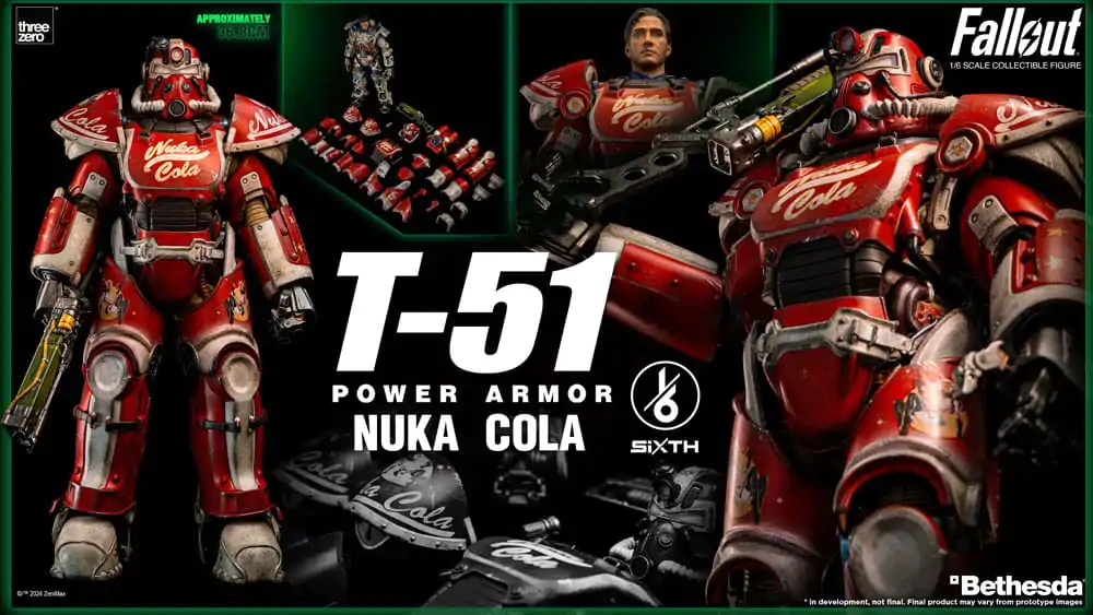 Fallout Action Figur 1/6 T-51 Nuka Cola Power Armor 37 cm Produktfoto