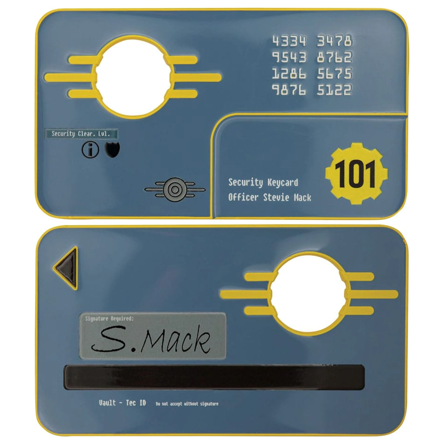 Fallout 3 Nachbildung Vault 101 Security Keycard Limited Edition Produktfoto