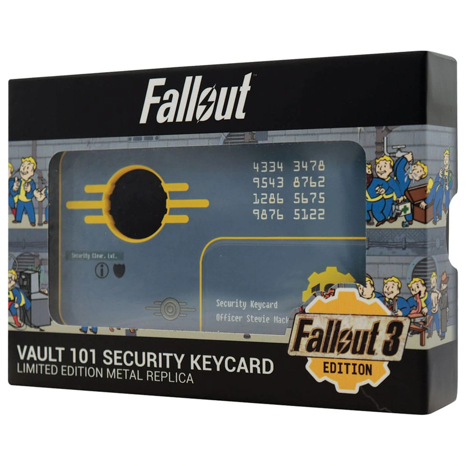 Fallout 3 Nachbildung Vault 101 Security Keycard Limited Edition Produktfoto