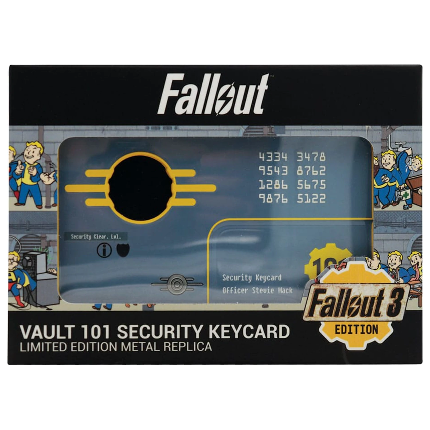 Fallout 3 Nachbildung Vault 101 Security Keycard Limited Edition Produktfoto