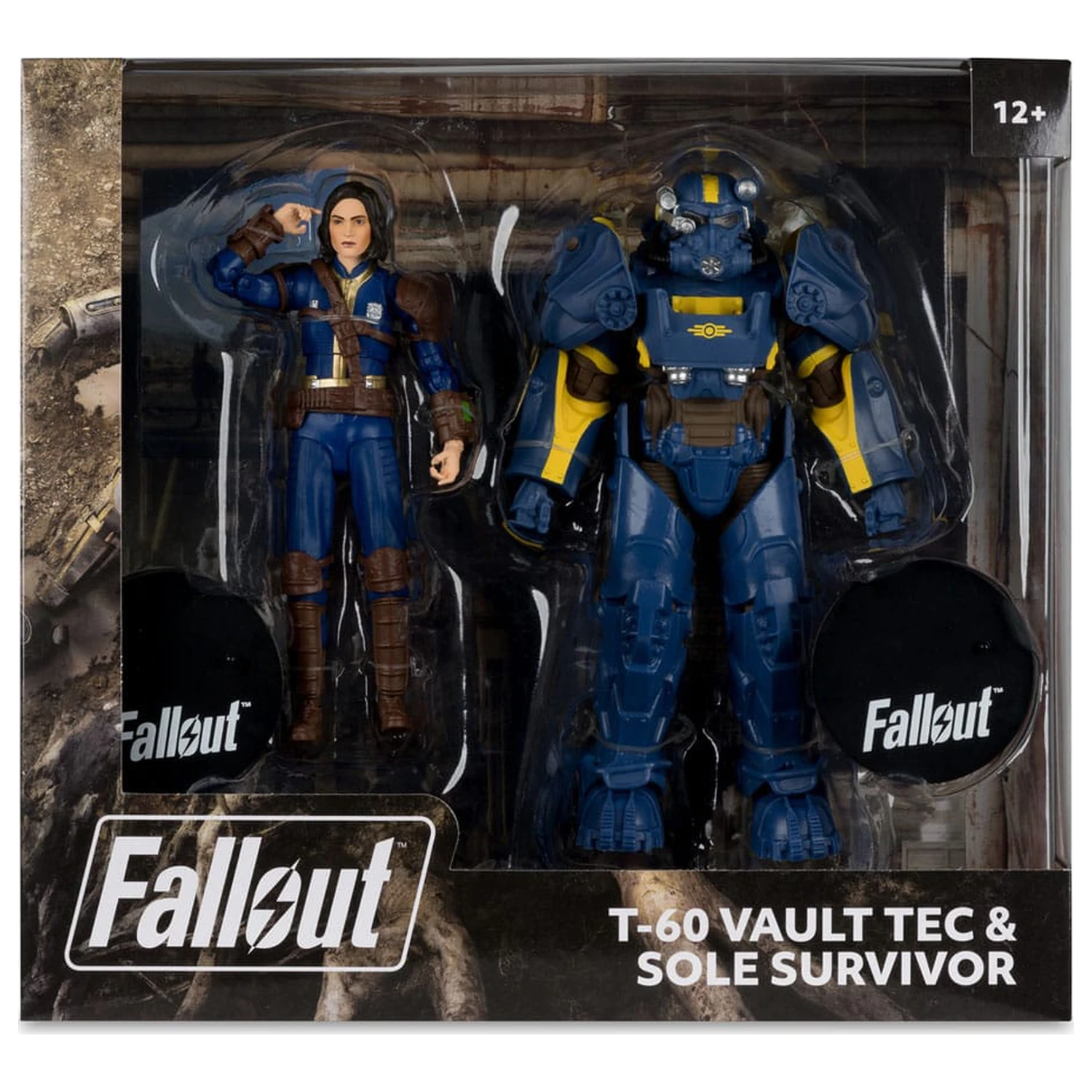Fallout 4 Statuen 2er-Pack T-60 Vault Tec & Sole Survivor 18 cm Produktfoto