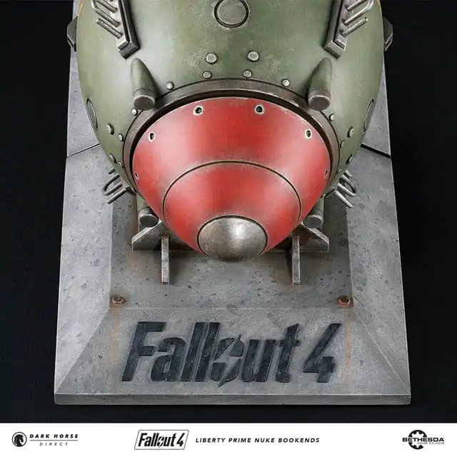Fallout 4 PVC Statue Liberty Prime Nuke Bomb Bookends 17 cm Produktfoto