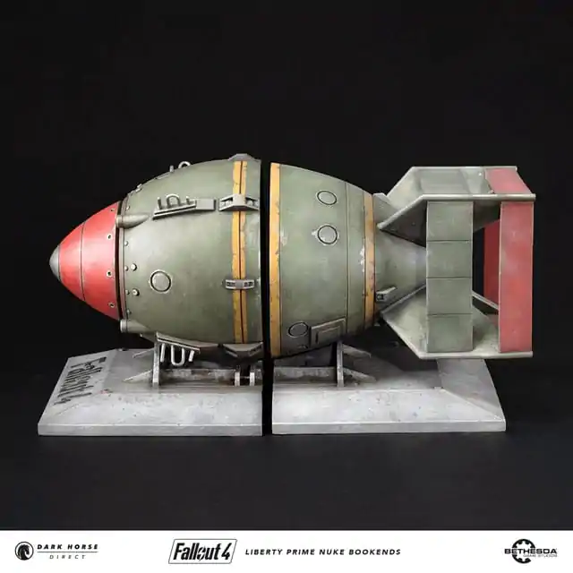 Fallout 4 PVC Statue Liberty Prime Nuke Bomb Bookends 17 cm Produktfoto