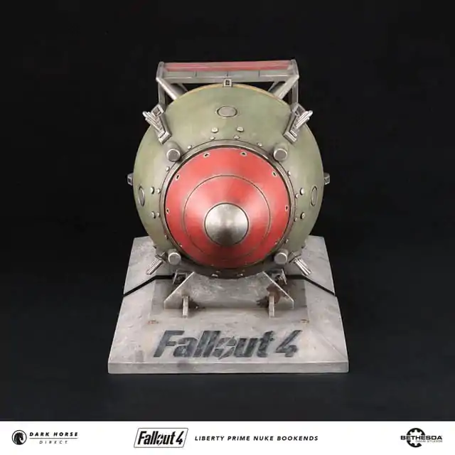 Fallout 4 PVC Statue Liberty Prime Nuke Bomb Bookends 17 cm Produktfoto