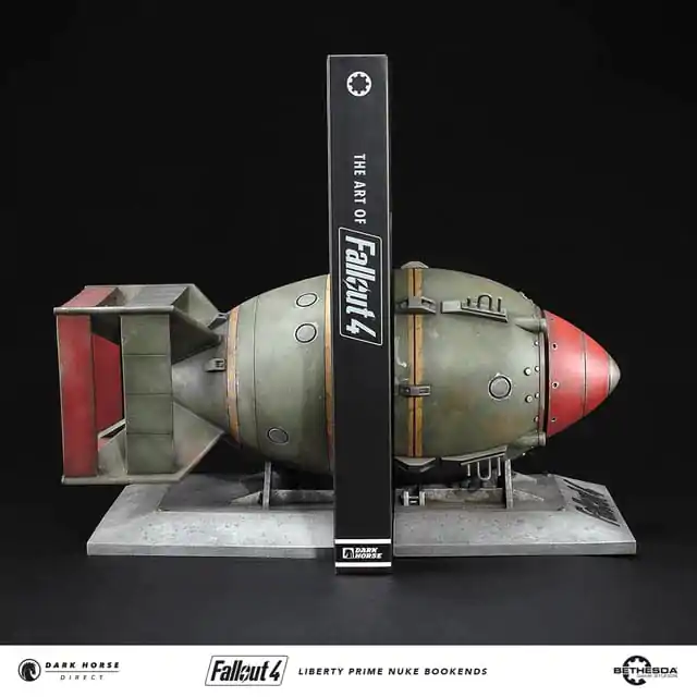 Fallout 4 PVC Statue Liberty Prime Nuke Bomb Bookends 17 cm Produktfoto