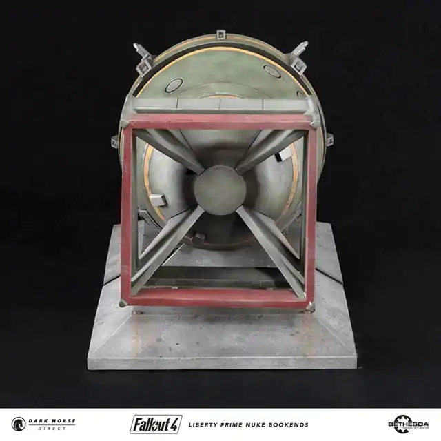 Fallout 4 PVC Statue Liberty Prime Nuke Bomb Bookends 17 cm Produktfoto