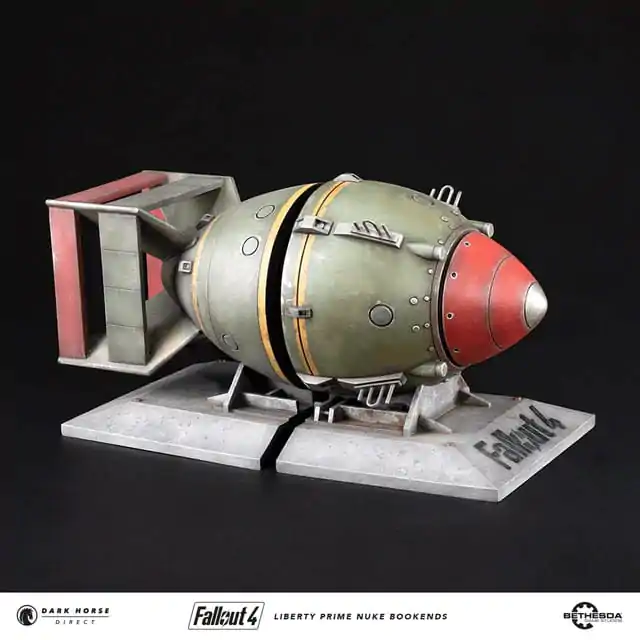 Fallout 4 PVC Statue Liberty Prime Nuke Bomb Bookends 17 cm Produktfoto
