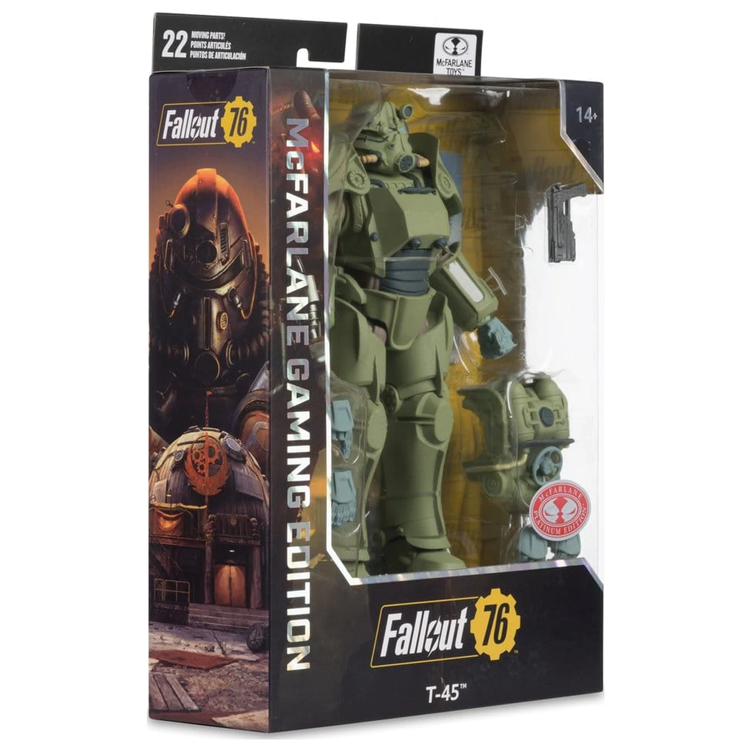 Fallout 76 Gaming Edition Actionfigur T-45 Military Armor (Red Platinum Edition) 20 cm Produktfoto