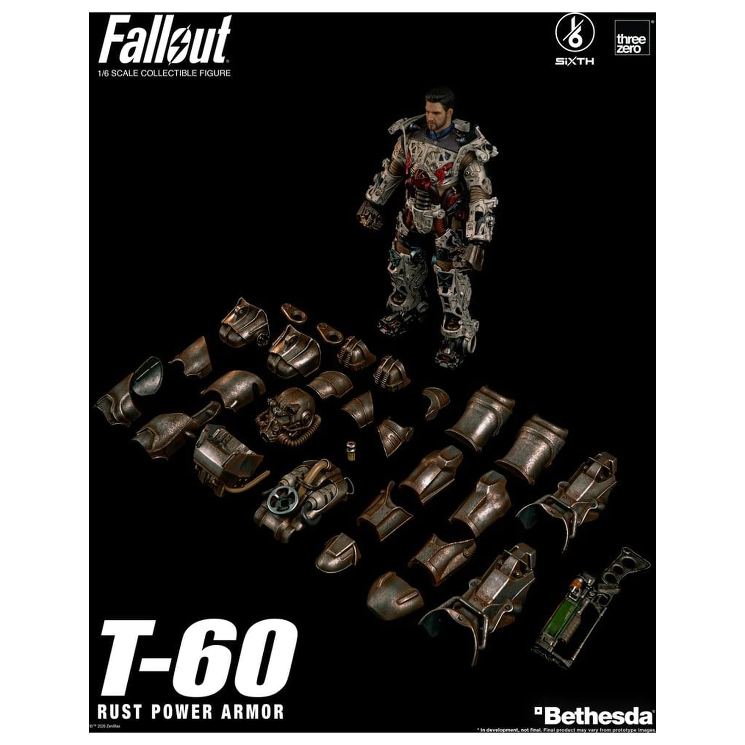 Fallout Actionfigur 1/6 T-60 Rust Power Armor Produktfoto
