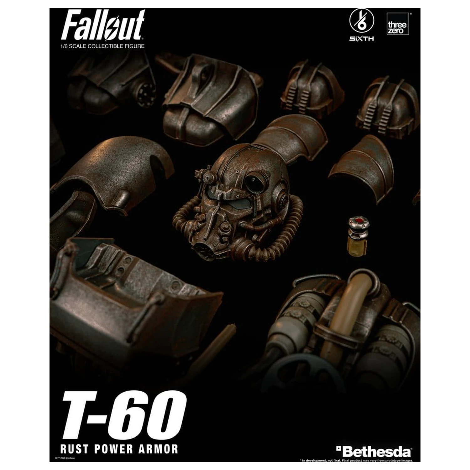 Fallout Actionfigur 1/6 T-60 Rust Power Armor Produktfoto