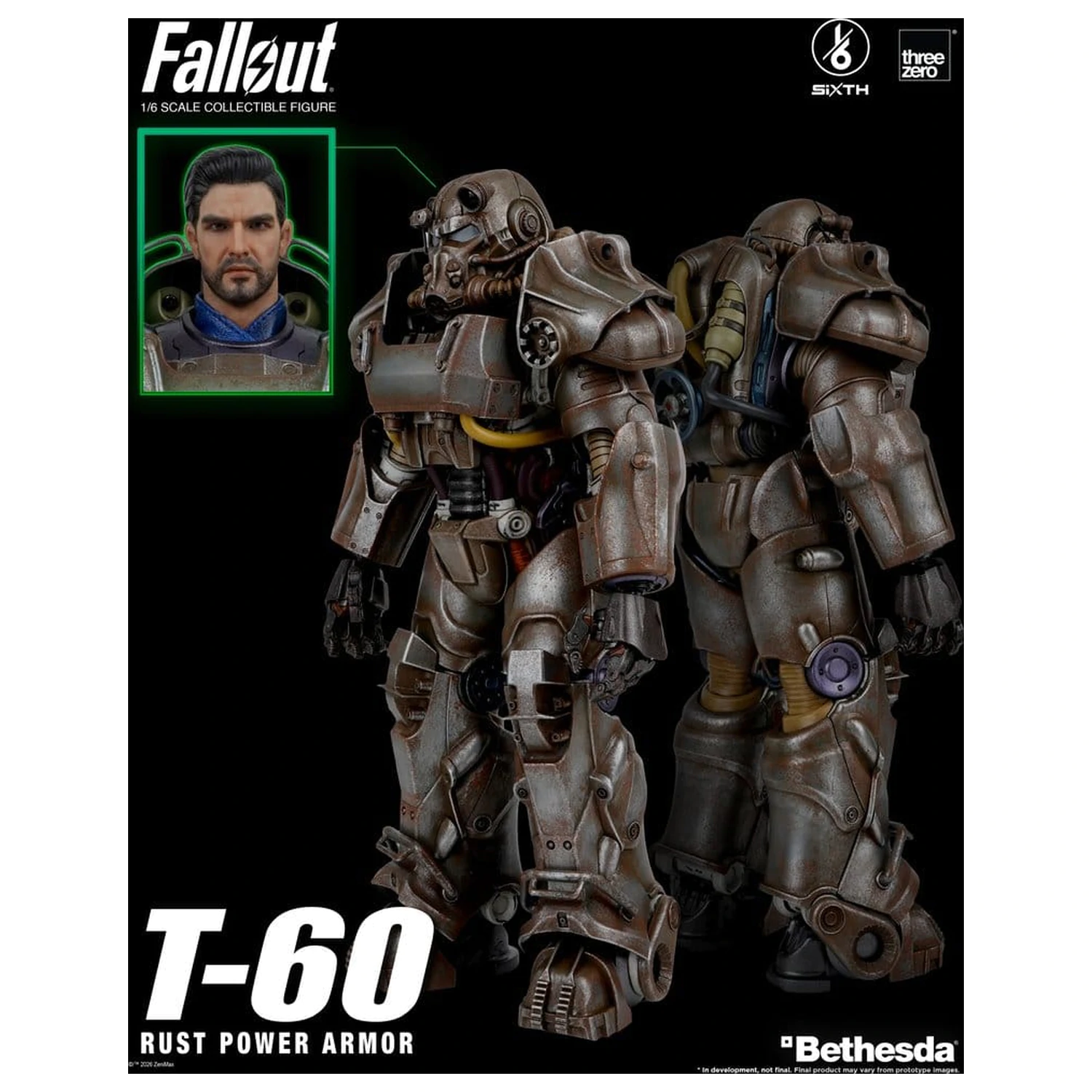 Fallout Actionfigur 1/6 T-60 Rust Power Armor Produktfoto