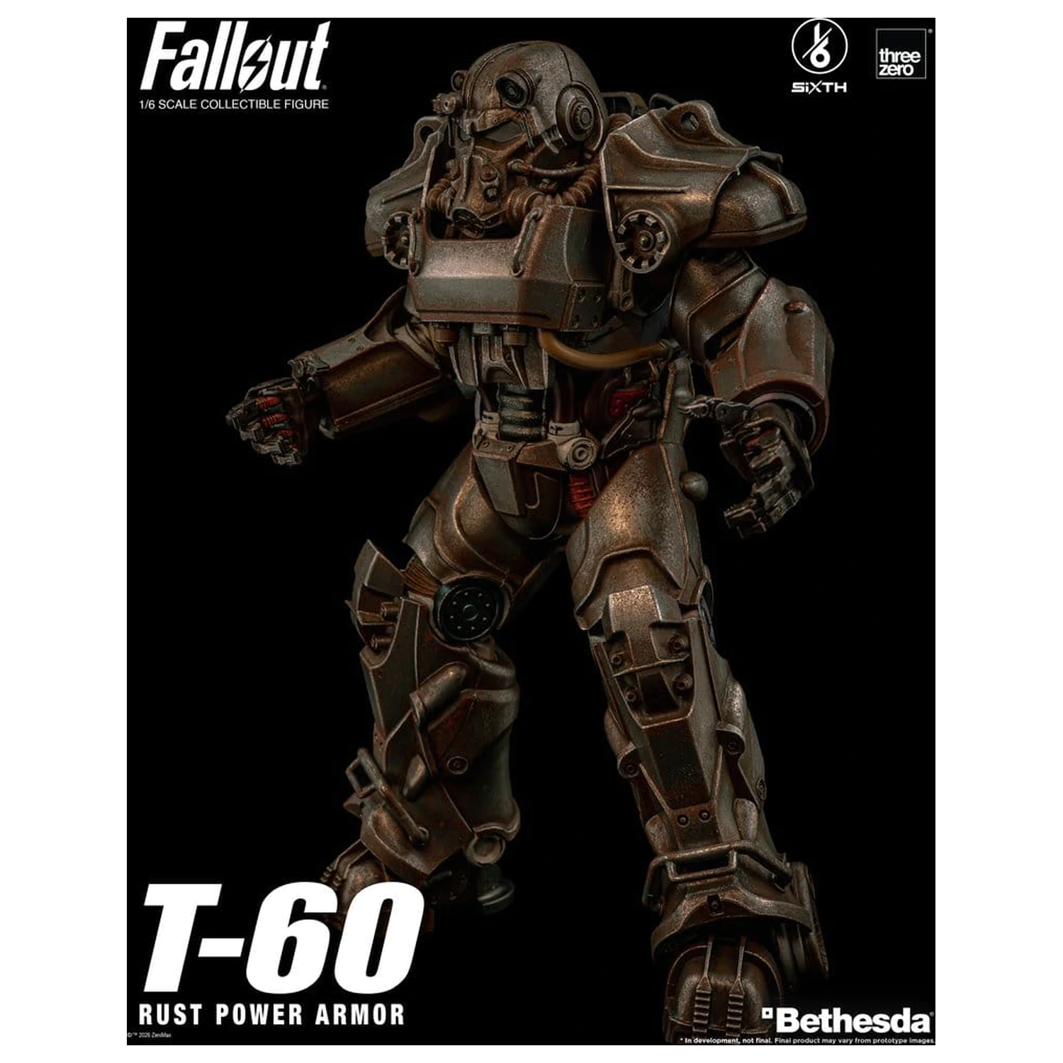 Fallout Actionfigur 1/6 T-60 Rust Power Armor Produktfoto