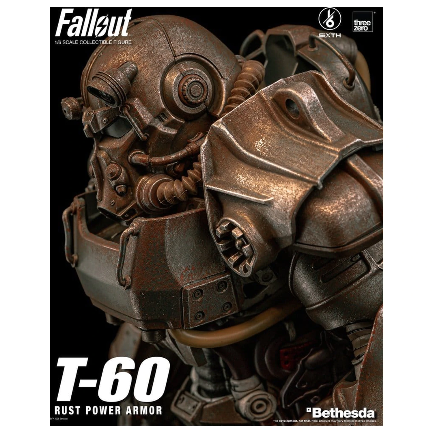 Fallout Actionfigur 1/6 T-60 Rust Power Armor Produktfoto