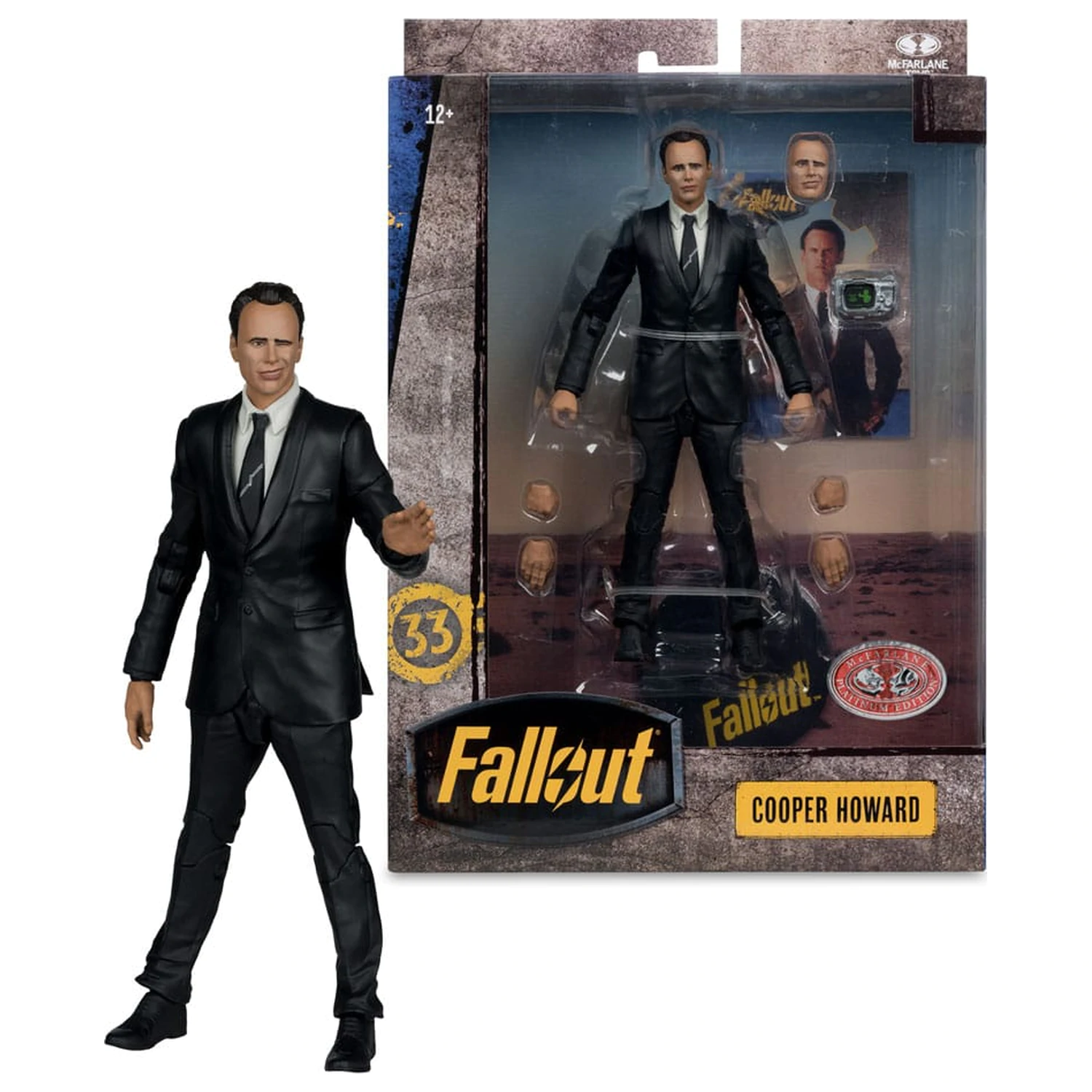 Fallout Actionfigur Cooper Howard (Red Platinum Edition) 17 cm Produktfoto
