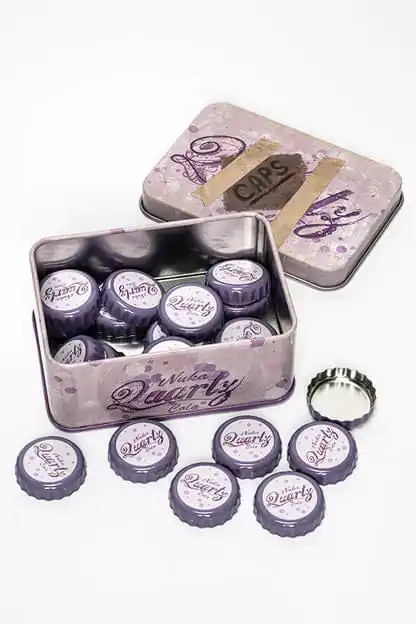 Fallout Bottle Caps Series Collectible Tin Nuka Quartz 10 cm Produktfoto