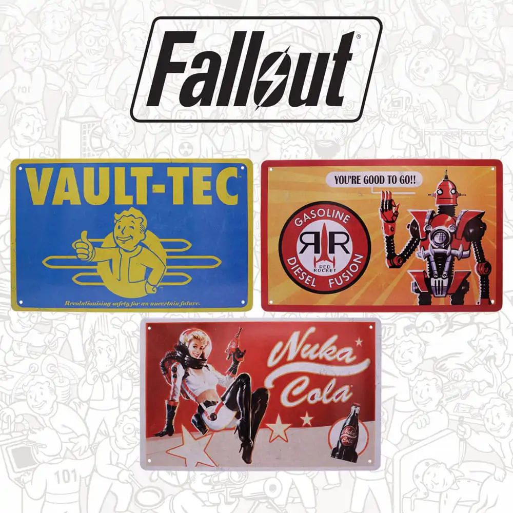 Fallout Blechschilder 3er Set Brands termékfotó