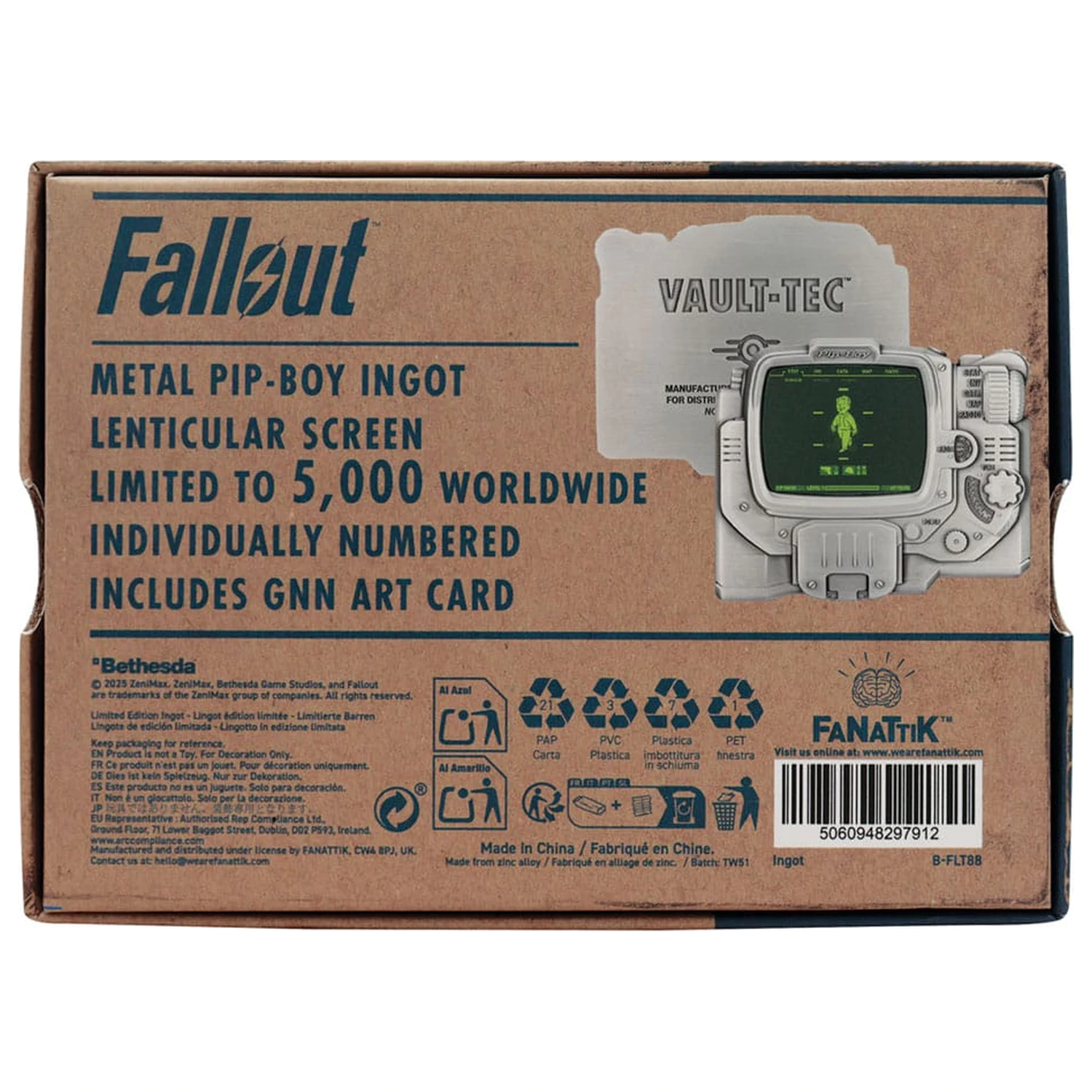Fallout Sammlerbarren Pip-Boy Limited Edition Produktfoto