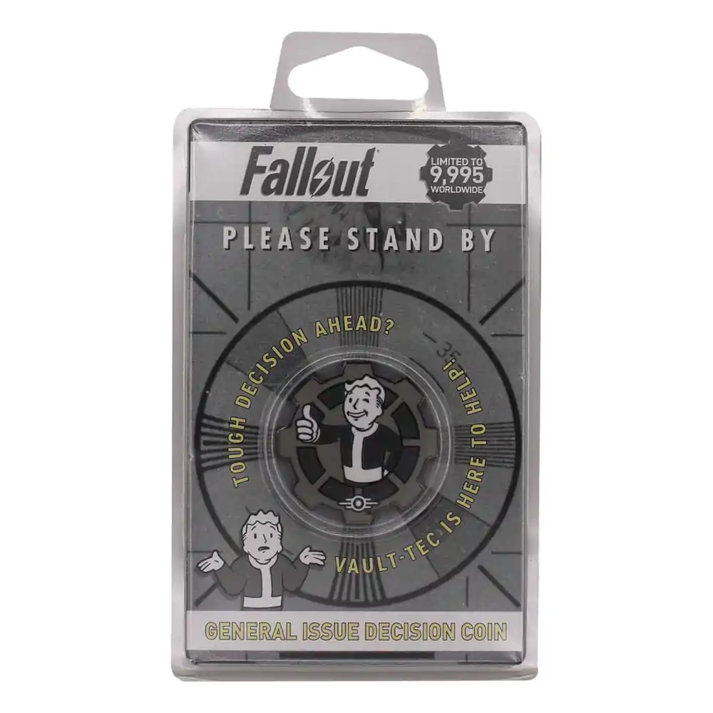 Fallout Sammelmünze Decision Black & White Limited Edition Produktfoto