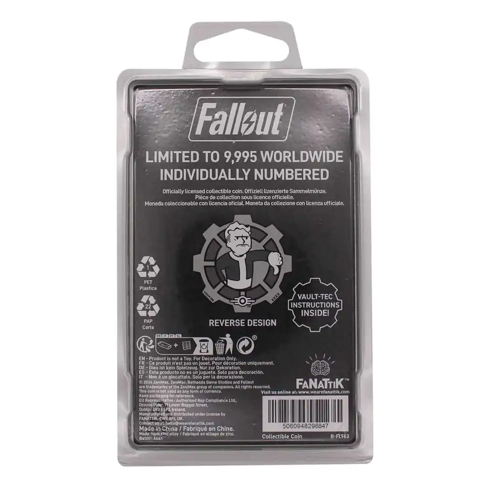 Fallout Sammelmünze Decision Black & White Limited Edition Produktfoto