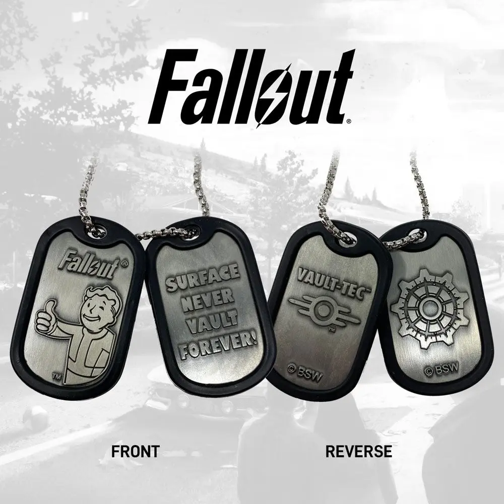 Fallout Erkennungsmarken mit Kugelkette Logo Produktfoto