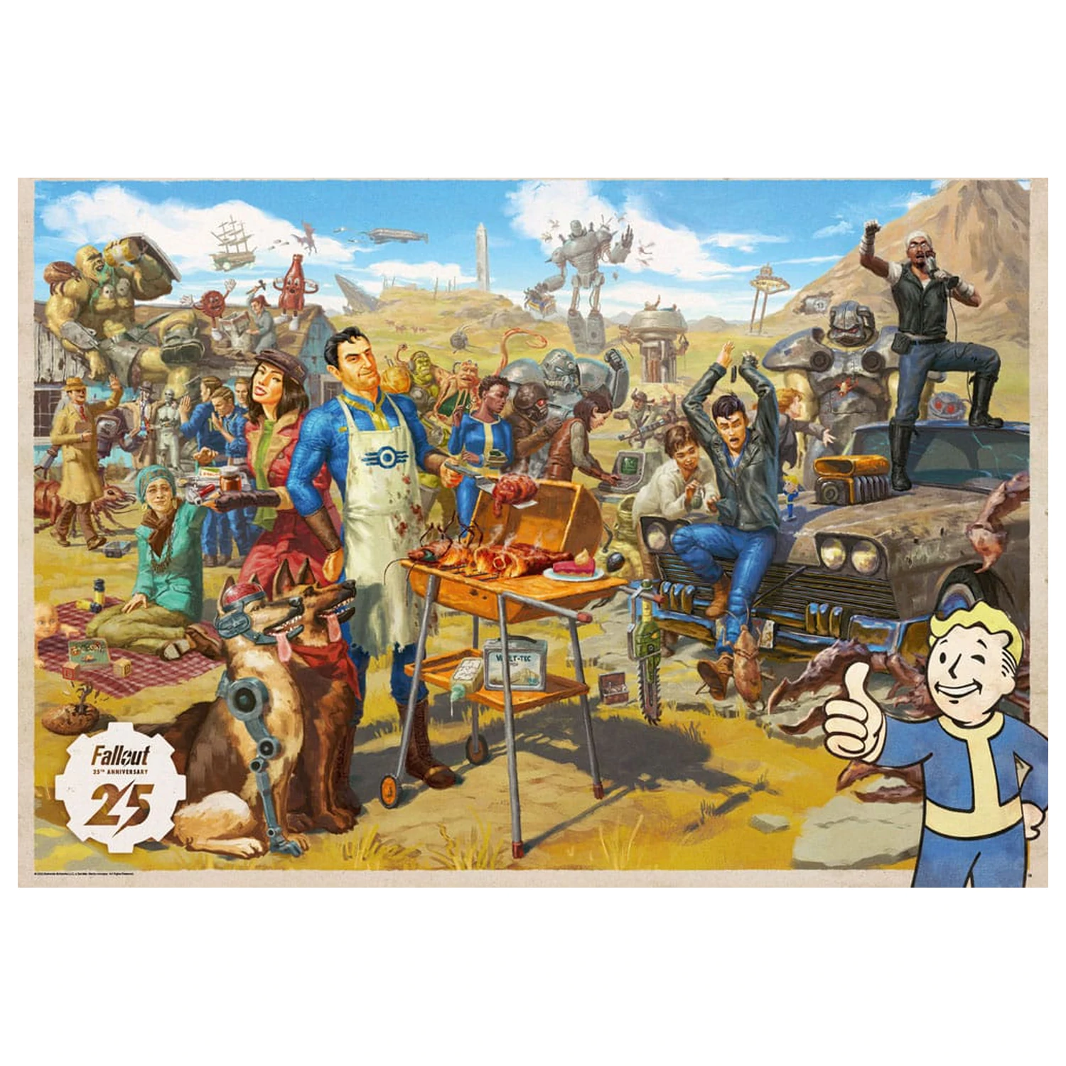 Fallout Geschenkset Fallout Vault Loot Sammlung (Puzzle, Socken, Figur & Schlüsselanhänger) Produktfoto
