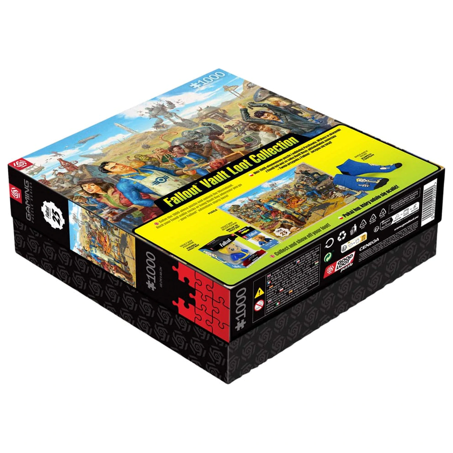 Fallout Geschenkset Fallout Vault Loot Sammlung (Puzzle, Socken, Figur & Schlüsselanhänger) Produktfoto