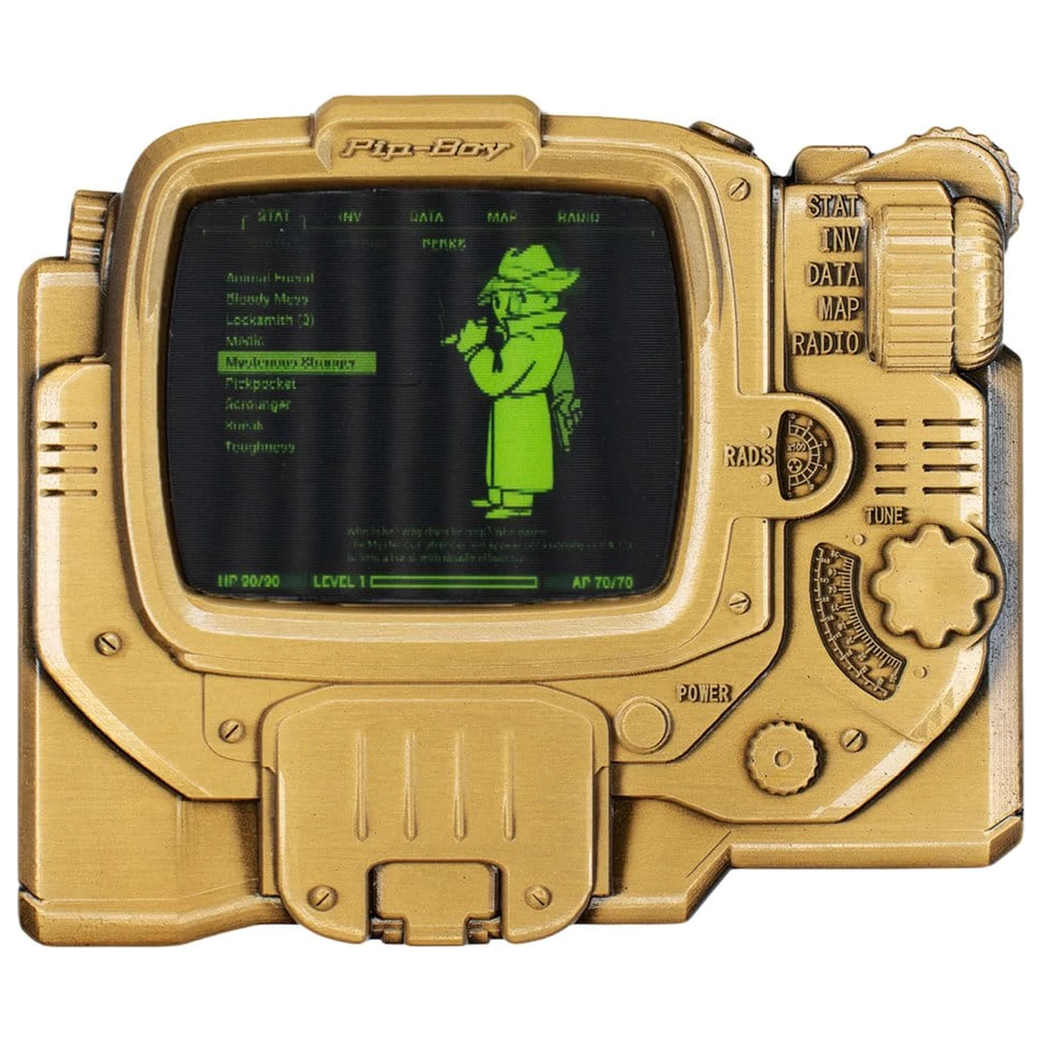 Fallout Ingot Pip-Boy Limitierte Edition Wackelbild Mysterious Stranger Variante Produktfoto