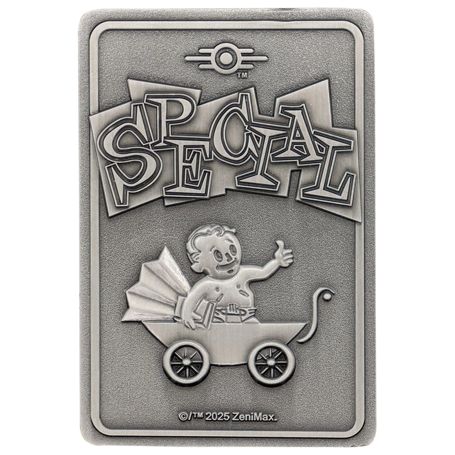 Fallout Ingots mit Album S.P.E.C.I.A.L. Perk Card Sammleralbum Produktfoto