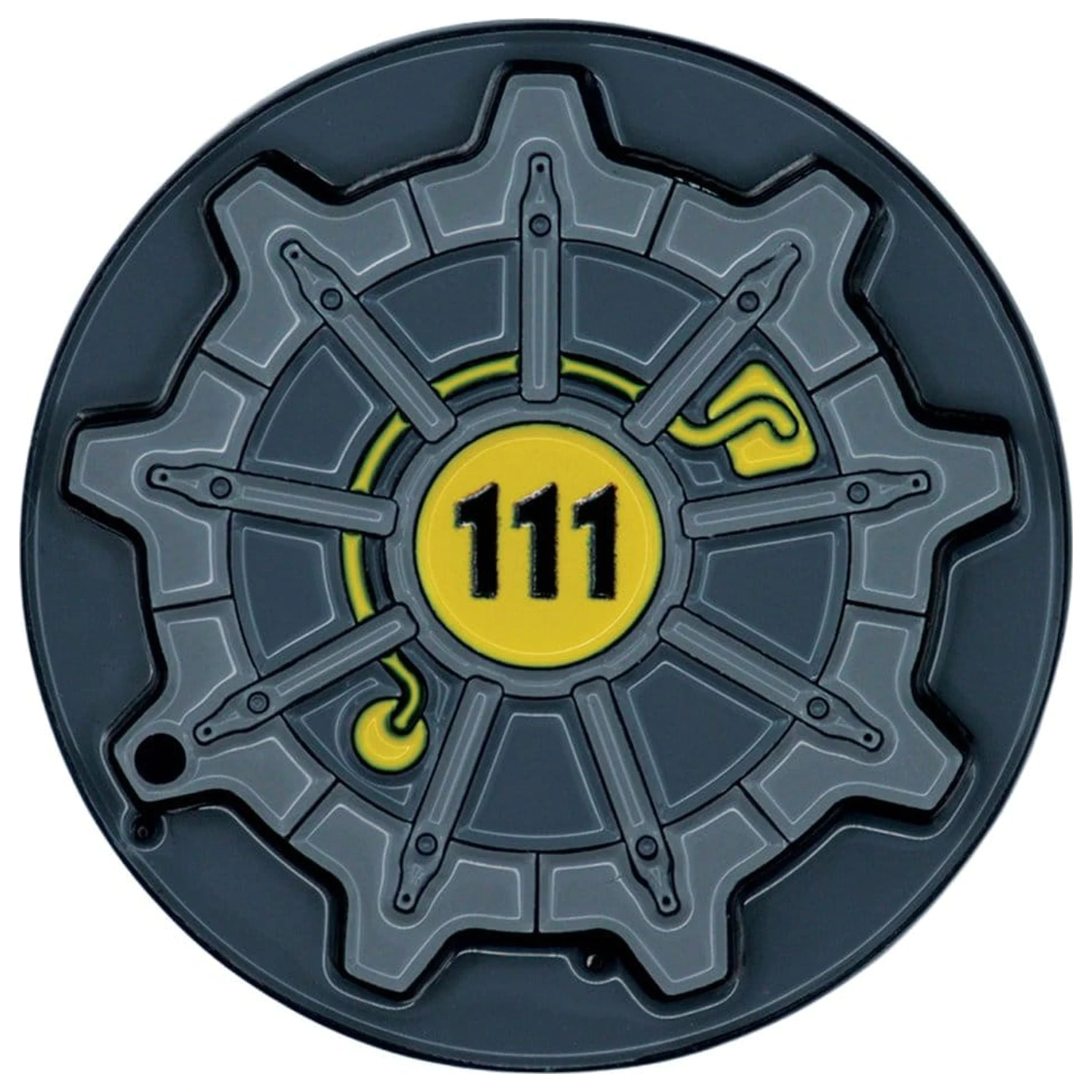 Fallout Anstecker Vault Tür 111 Limitierte Auflage Scharnier Produktfoto