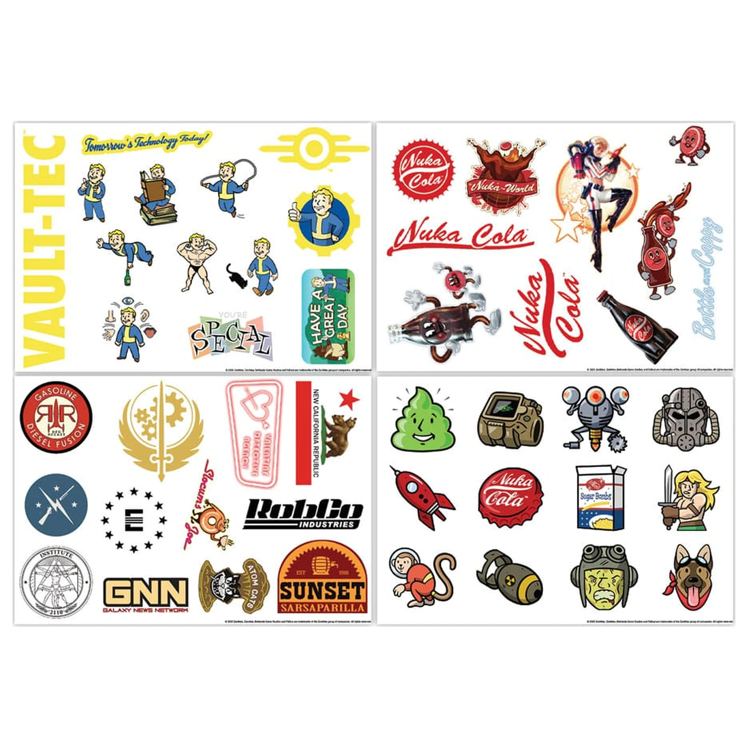 Fallout Tech Sticker-Paket Produktfoto