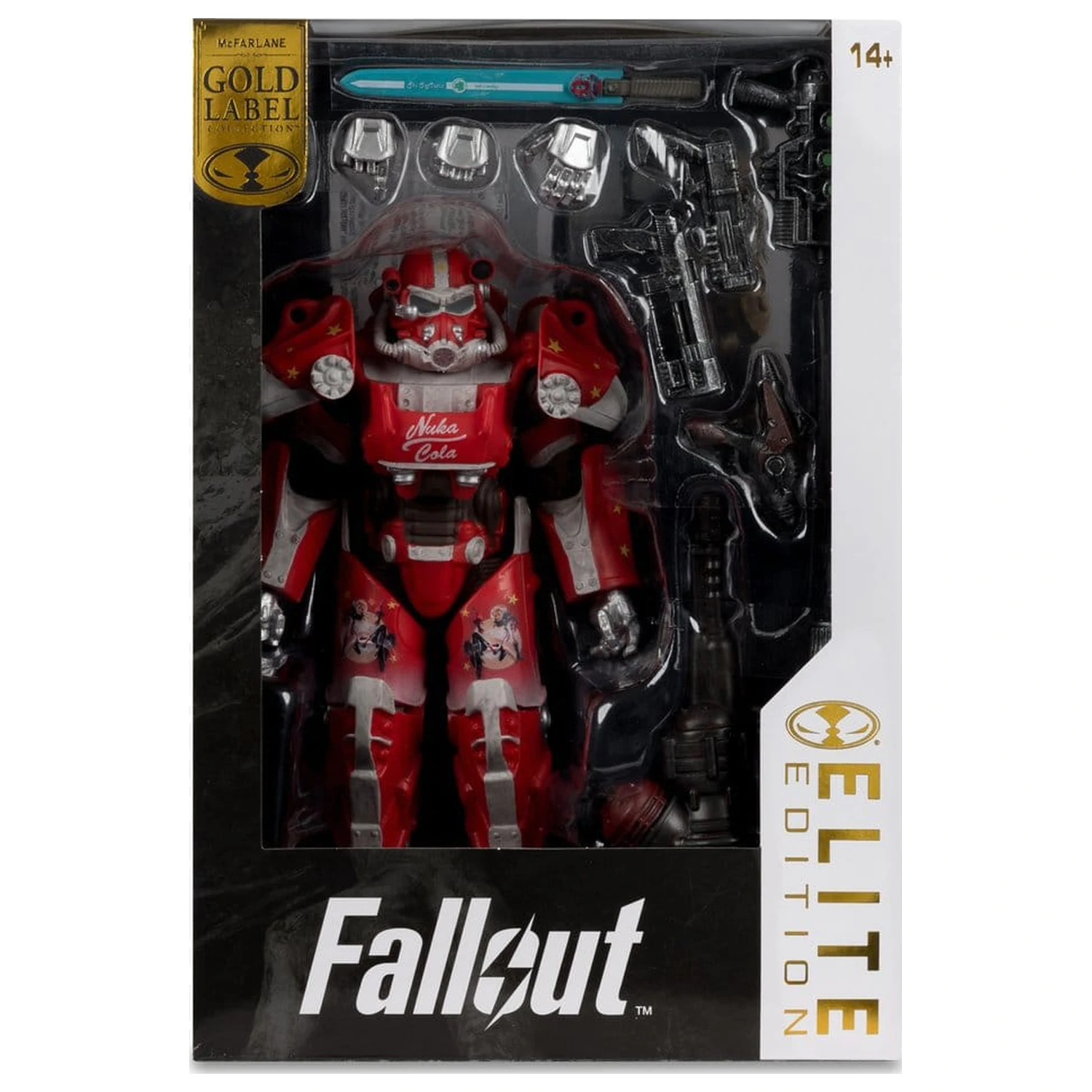 Fallout McFarlane Elite Edition Actionfigur Fallout 76 Nuka Cola T-60 (Gold Label) 19 cm Produktfoto