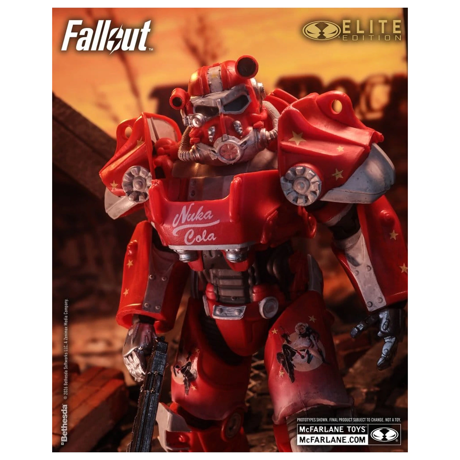 Fallout McFarlane Elite Edition Actionfigur Fallout 76 Nuka Cola T-60 (Gold Label) 19 cm Produktfoto