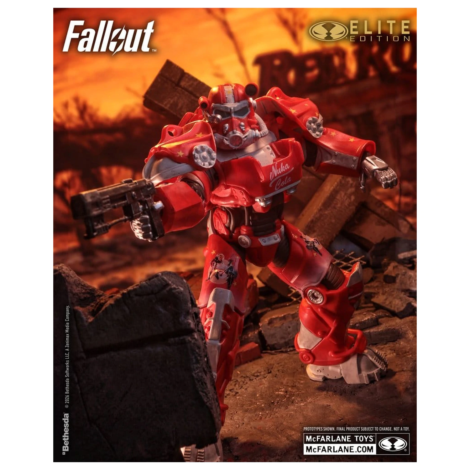 Fallout McFarlane Elite Edition Actionfigur Fallout 76 Nuka Cola T-60 (Gold Label) 19 cm Produktfoto